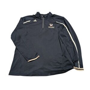 Adidas West Coast Conference Climalite Quarter Zip Pullover Mens XL Navy Blue